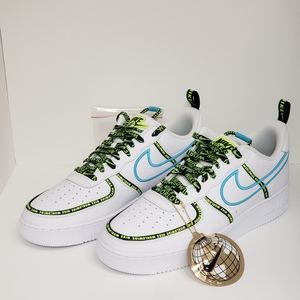 New Nike Air Force Ones Worldwide Blue Fury/Volt